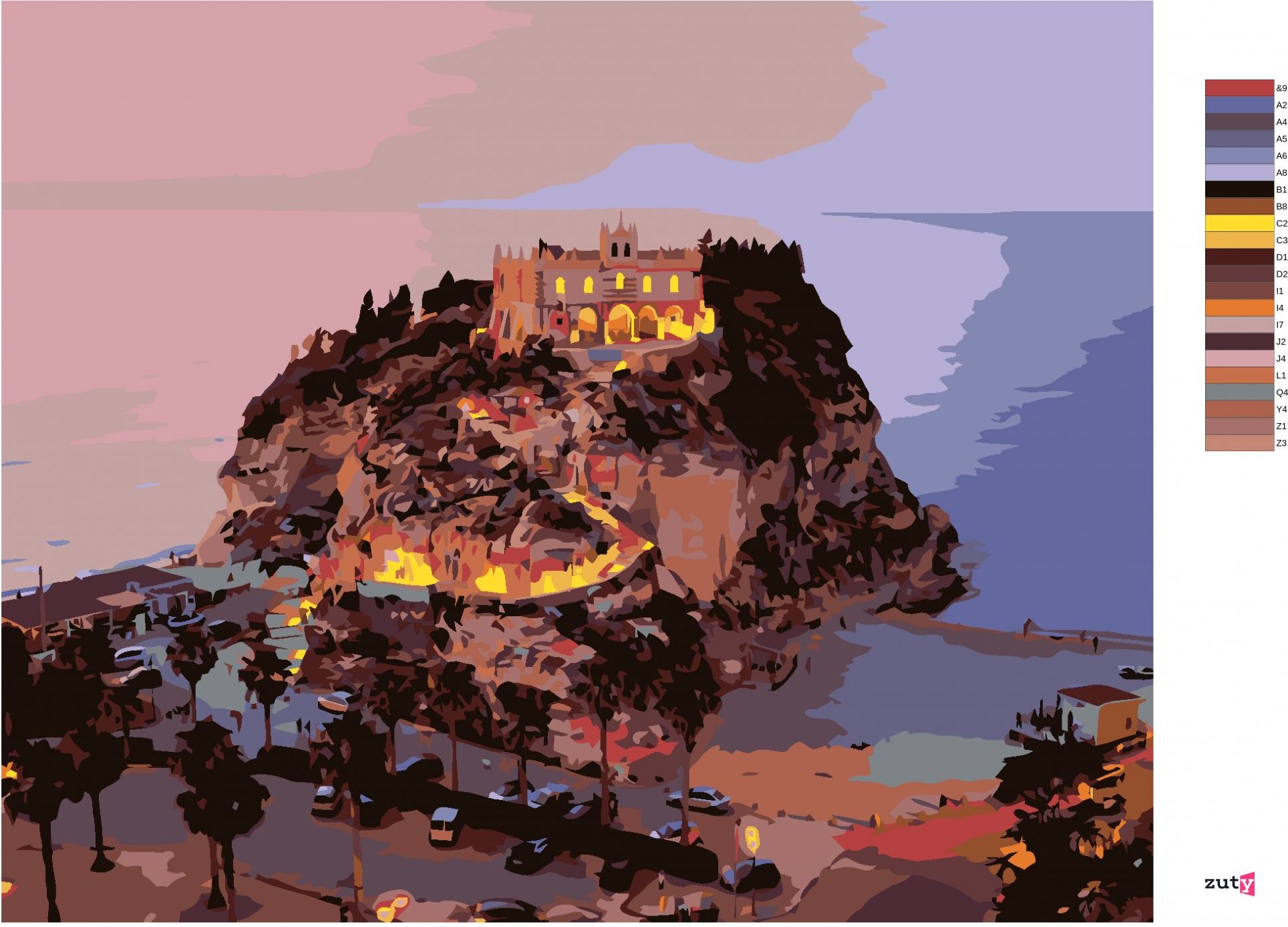zuty Malování podle čísel - TROPEA - Rozměr: 40x50 cm, Rámování: Varianta: vypnuté plátno na rám - obrázek 7
