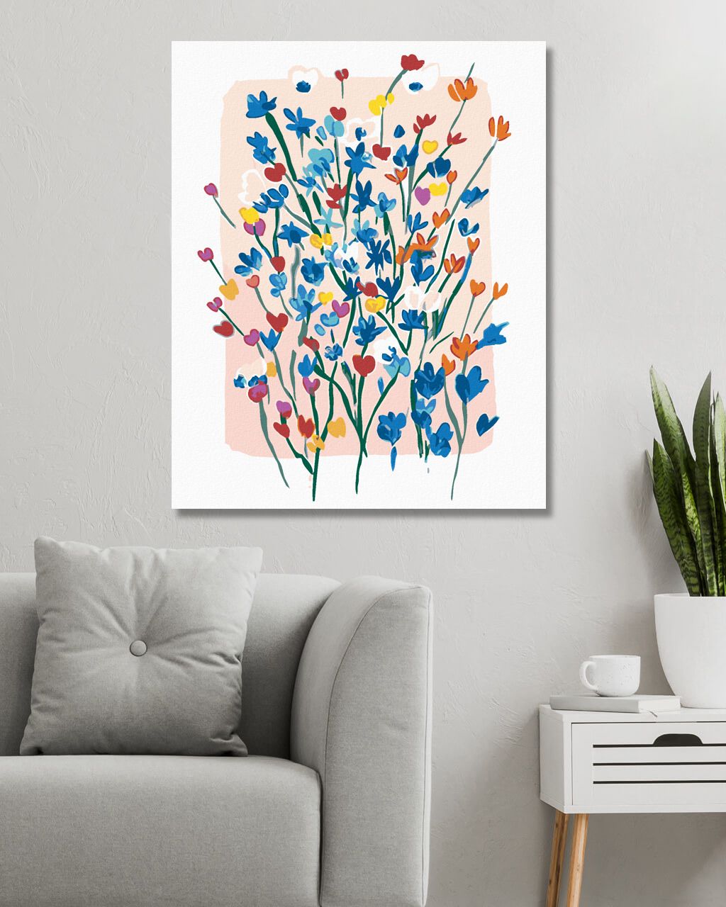 zuty Malování podle čísel - MALÉ KVĚTY DIVOKÝCH KVĚTIN (ALEXANDRIA GILBERT) - Rozměr: 40x50 cm, Rámování: Varianta: vypnuté plátno na rám - obrázek 3