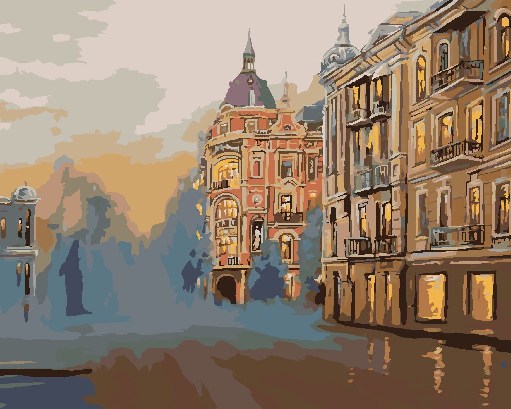 zuty Malování podle čísel - HISTORICKÁ ČÁST MĚSTA - Rozměr: 40x50 cm, Rámování: Varianta: bez rámu a bez vypnutí plátna - obrázek 10
