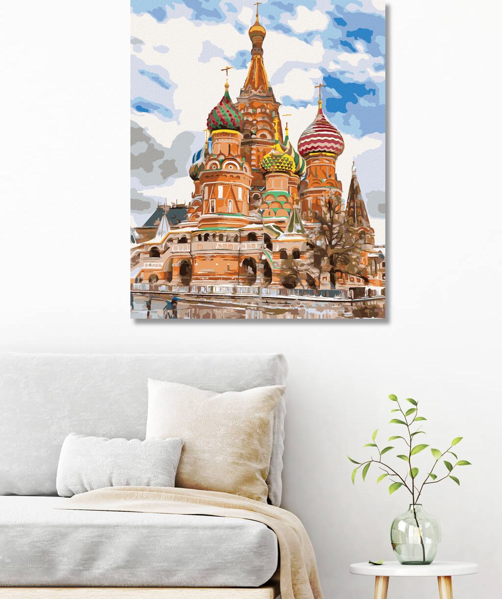 zuty Malování podle čísel - SAINT BASIL'S CATHEDRAL V MOSKVĚ - Rozměr: 40x50 cm, Rámování: Varianta: vypnuté plátno na rám - obrázek 9
