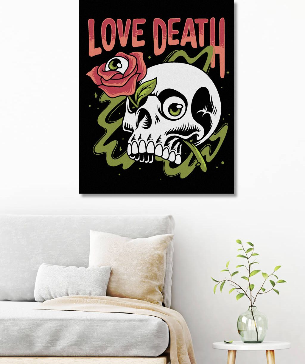 zuty Malování podle čísel - LEBKA S RŮŽEMI - Rozměr: 40x50 cm, Rámování: Varianta: vypnuté plátno na rám - obrázek 10