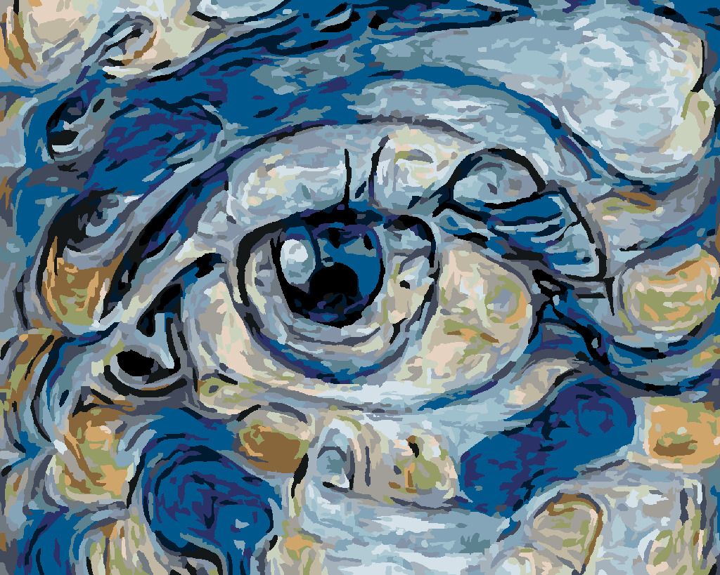 zuty Malování podle čísel - ABSTRAKTNÍ OKO MLADÉ DÍVKY - Rozměr: 40x50 cm, Rámování: Varianta: vypnuté plátno na rám - obrázek 18