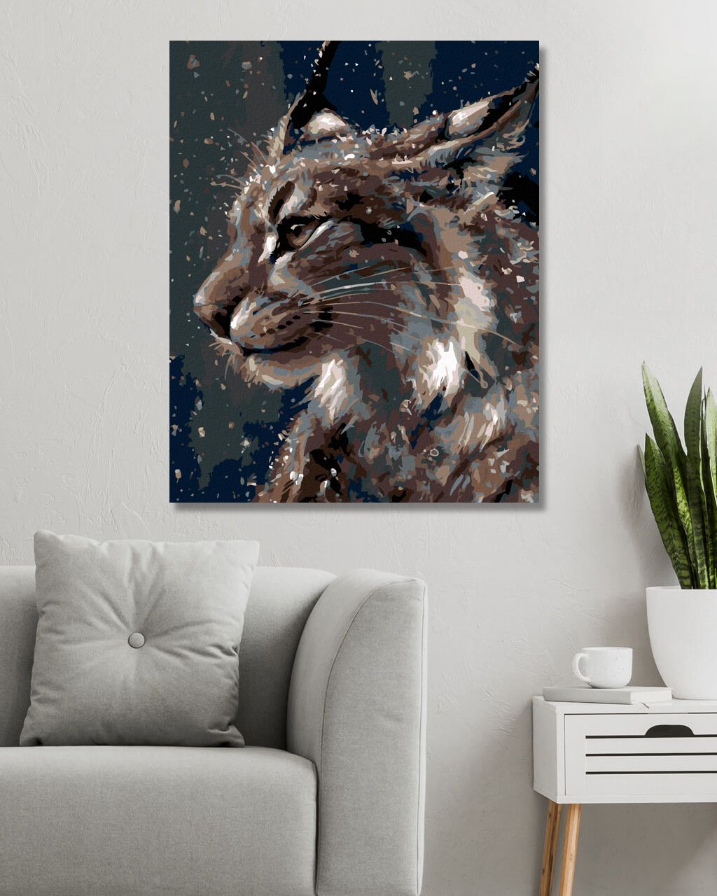 zuty Malování podle čísel - RYS V ZIMĚ - Rozměr: 40x50 cm, Rámování: Varianta: bez rámu a bez vypnutí plátna - obrázek 8