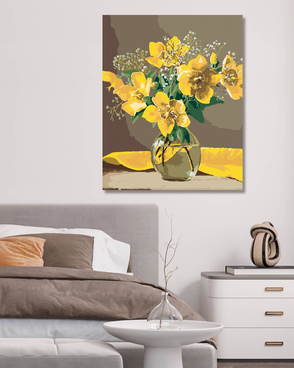zuty Malování podle čísel - ZÁTIŠÍ TŘEZALKA VE SKLENĚNÉ VÁZE (PIETER WAGEMANS) - Rozměr: 40x50 cm, Rámování: Varianta: bez rámu a bez vypnutí plátna - obrázek 8