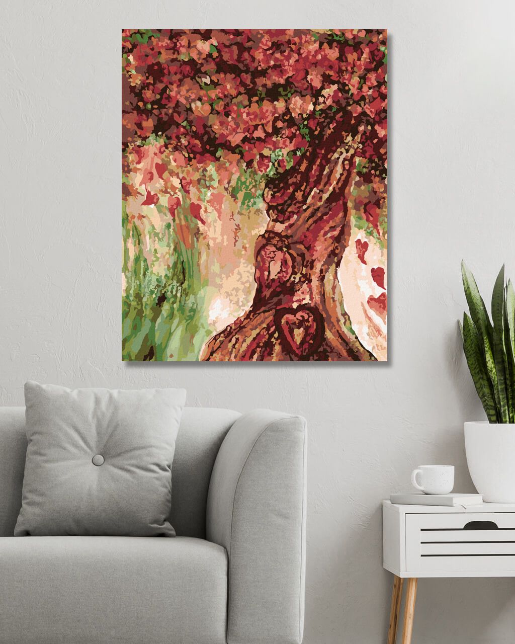 zuty Malování podle čísel - STROM LÁSKY (CAROL CAVALARIS) - Rozměr: 40x50 cm, Rámování: Varianta: bez rámu a bez vypnutí plátna - obrázek 4