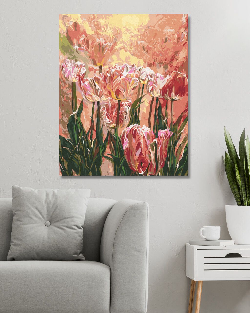 zuty Malování podle čísel - TULIPÁNY (CAROL CAVALARIS) - Rozměr: 40x50 cm, Rámování: Varianta: bez rámu a bez vypnutí plátna - obrázek 8
