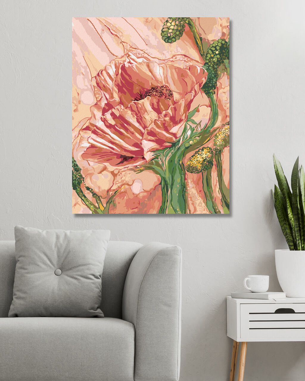 zuty Malování podle čísel - MÁK (CAROL CAVALARIS) - Rozměr: 40x50 cm, Rámování: Varianta: bez rámu a bez vypnutí plátna - obrázek 10