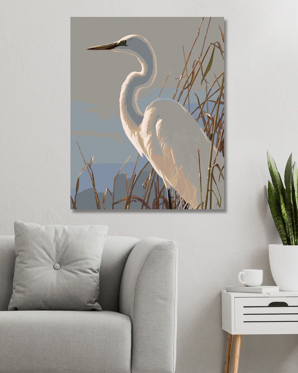 zuty Malování podle čísel – VOLAVKA V RÁKOSÍ (JAMES HAUTMAN) - Rozměr: 40x50 cm, Rámování: Varianta: bez rámu a bez vypnutí plátna - obrázek 8