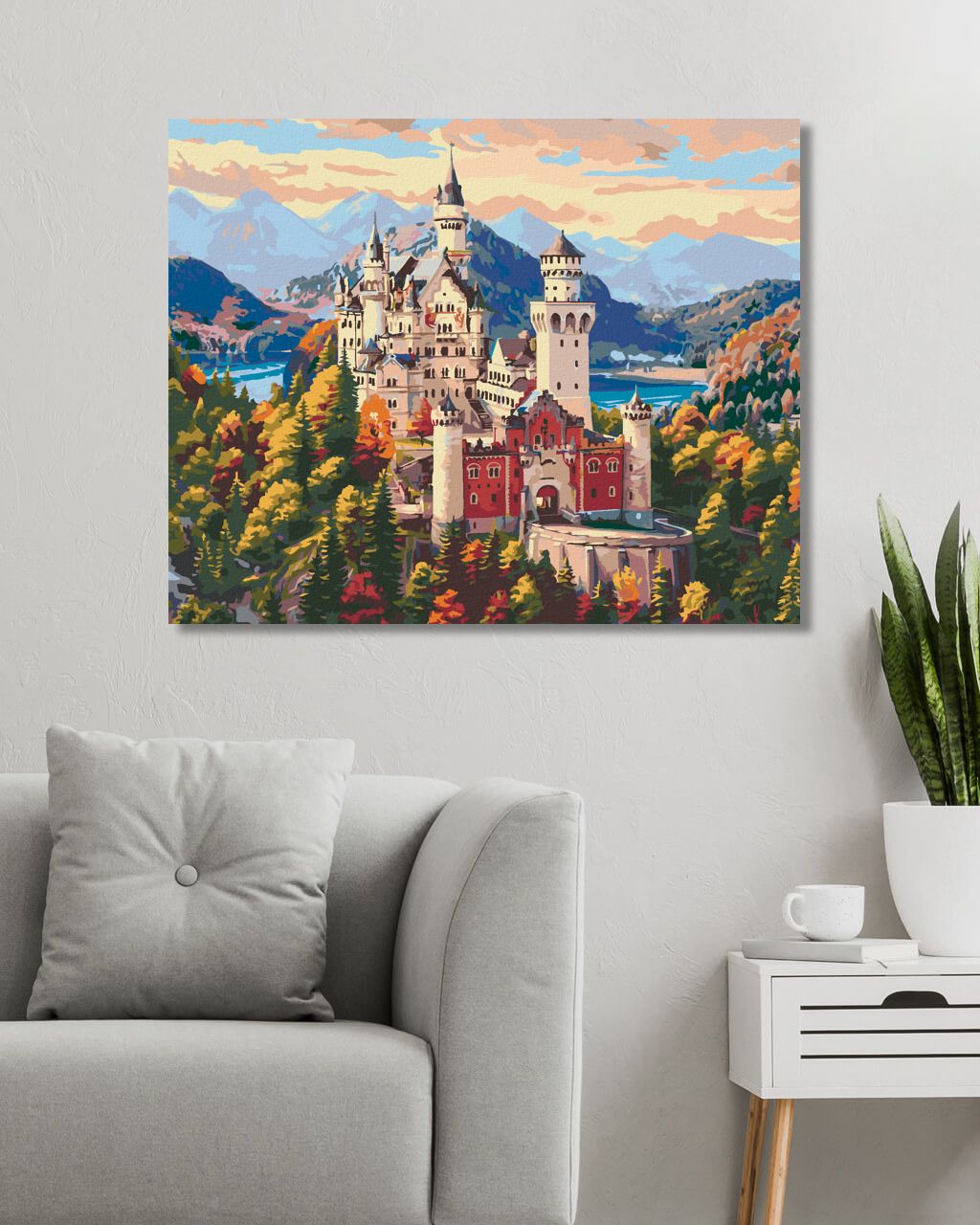 zuty Malování podle čísel - HRAD V HORÁCH (IMAGE WORLD-RC) - Rozměr: 40x50 cm, Rámování: Varianta: vypnuté plátno na rám - obrázek 10