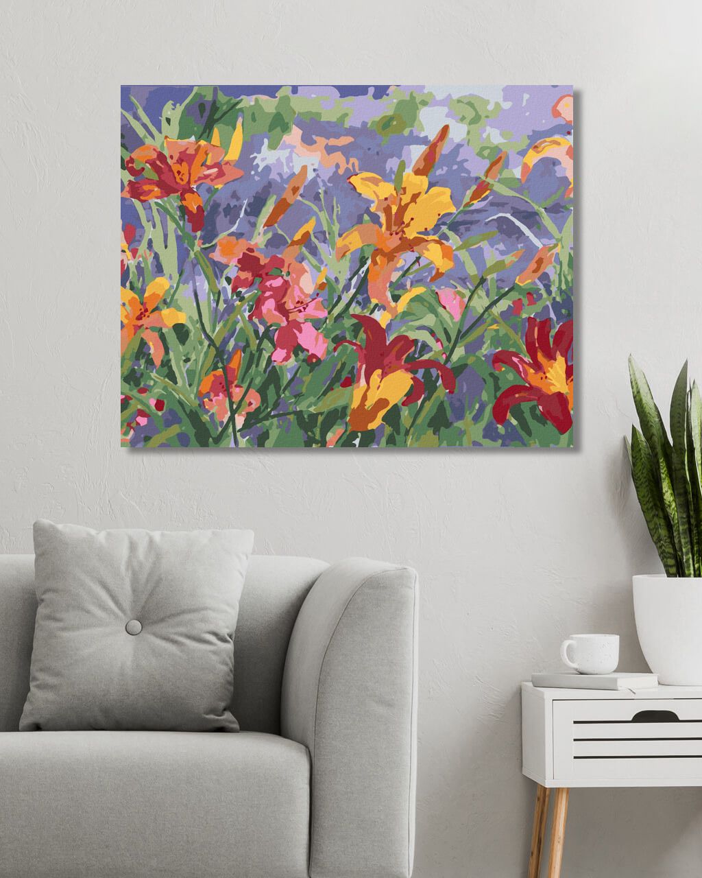 zuty Malování podle čísel – LILIE (JUDY BUSWELL) - Rozměr: 40x50 cm, Rámování: Varianta: bez rámu a bez vypnutí plátna - obrázek 9