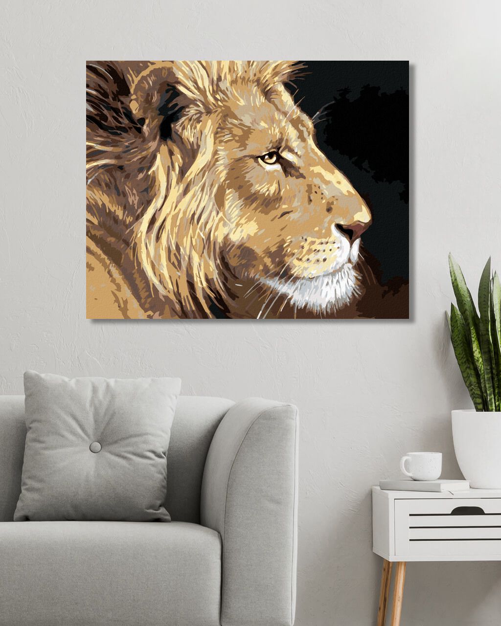 zuty Malování podle čísel – LEV (VICTORIA SCHULTZ) - Rozměr: 40x50 cm, Rámování: Varianta: vypnuté plátno na rám - obrázek 8