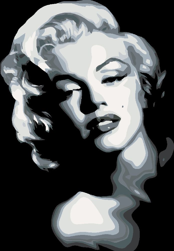 zuty Malování podle čísel - ČERNOBÍLÁ MARILYN - Rozměr: 40x50 cm, Rámování: Varianta: bez rámu a bez vypnutí plátna - obrázek 18