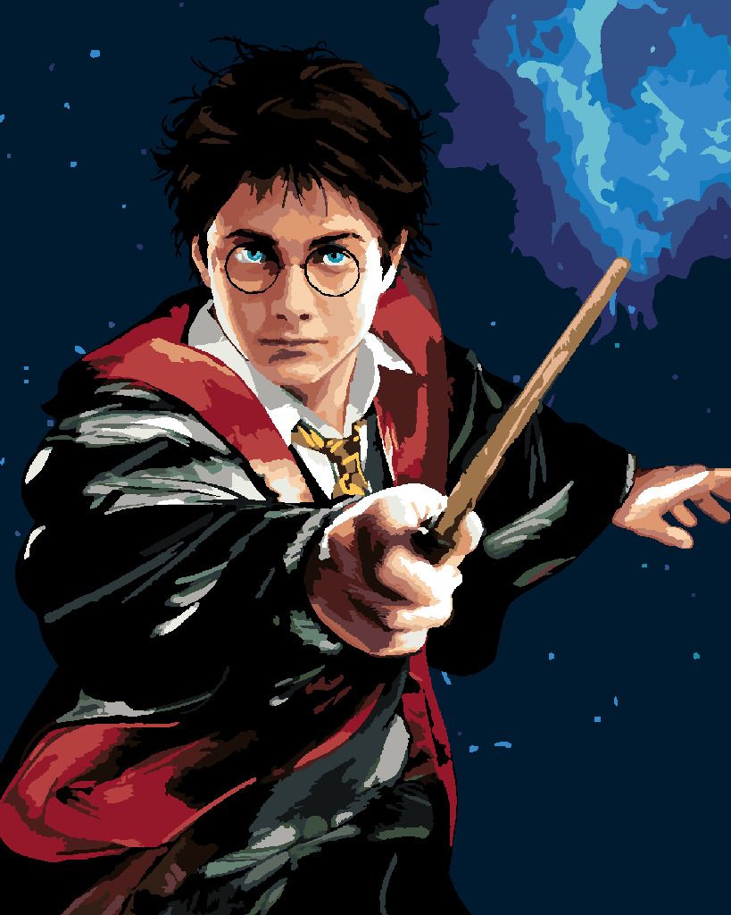 zuty Malování podle čísel - HARRY POTTER A HŮLKA - Rozměr: 40x50 cm, Rámování: Varianta: bez rámu a bez vypnutí plátna - obrázek 3