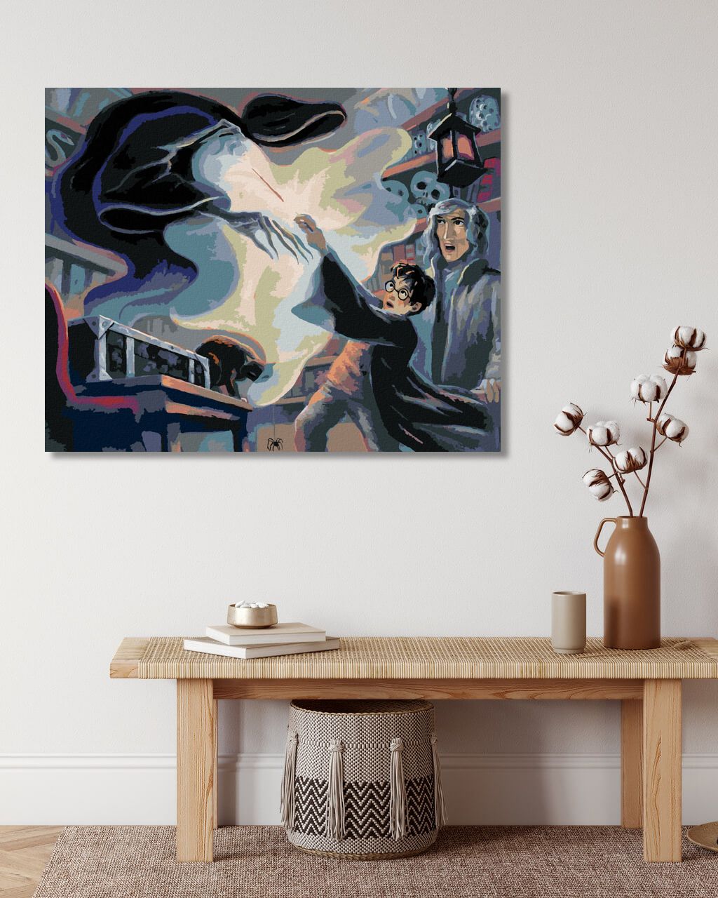 zuty Malování podle čísel - HARRY POTTER EXPECTO PATRONUM - Rozměr: 40x50 cm, Rámování: Varianta: bez rámu a bez vypnutí plátna - obrázek 4