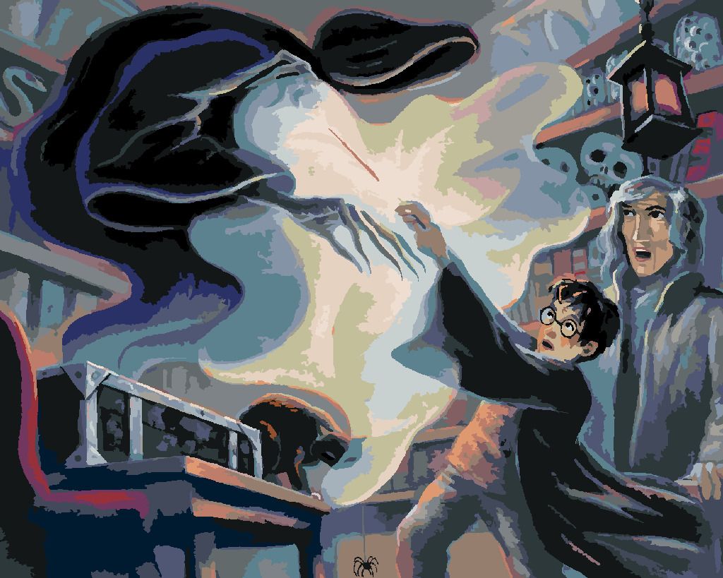 zuty Malování podle čísel - HARRY POTTER EXPECTO PATRONUM - Rozměr: 40x50 cm, Rámování: Varianta: bez rámu a bez vypnutí plátna - obrázek 7