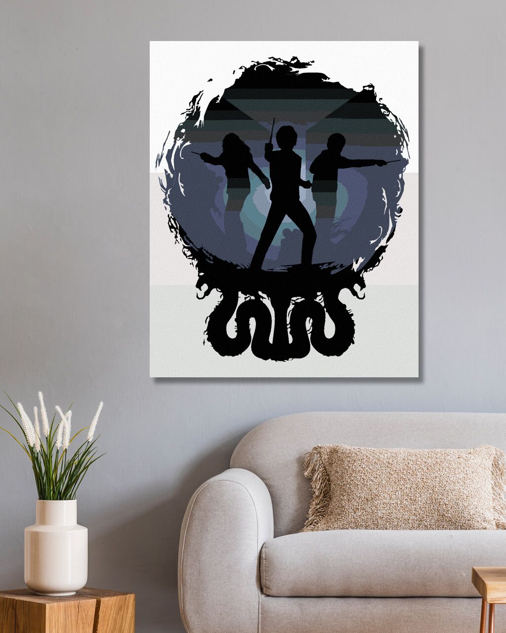 zuty Malování podle čísel - HARRY POTTER, HERMIONA A RON V TEMNOTÁCH - Rozměr: 40x50 cm, Rámování: Varianta: vypnuté plátno na rám - obrázek 5