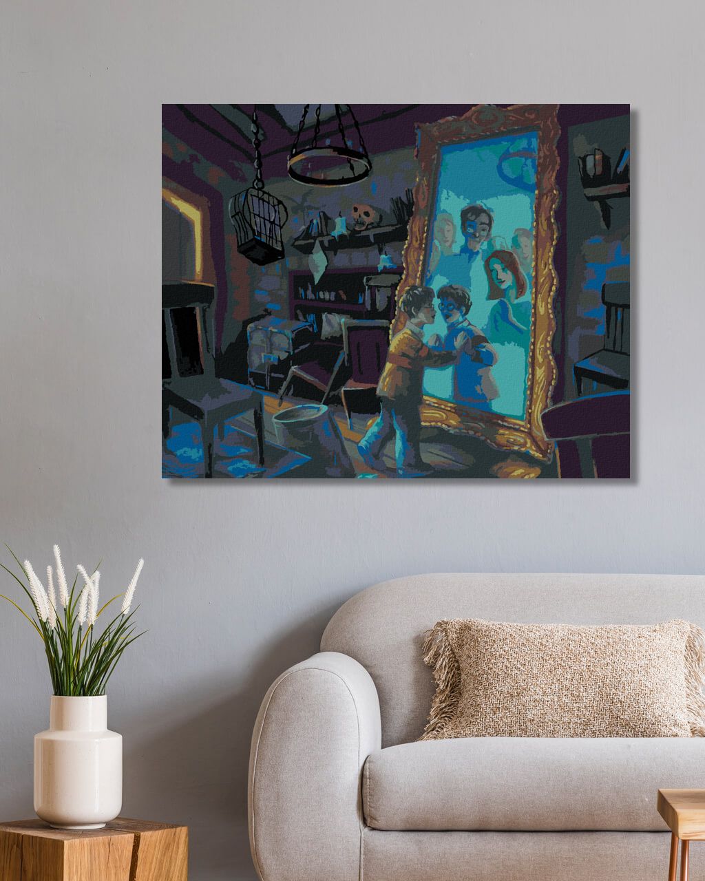zuty Malování podle čísel - HARRY POTTER A ZRCADLO Z ERISEDU - Rozměr: 40x50 cm, Rámování: Varianta: vypnuté plátno na rám - obrázek 7