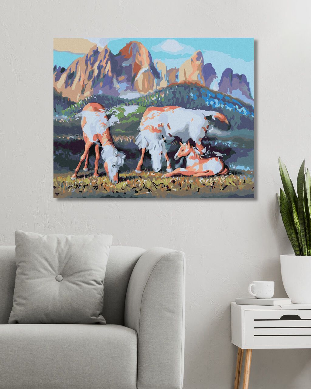 zuty Malování podle čísel - KONĚ NEBO MAPA SVĚTA (D. RUSTY RUST) - Rozměr: 40x50 cm, Rámování: Varianta: bez rámu a bez vypnutí plátna - obrázek 7