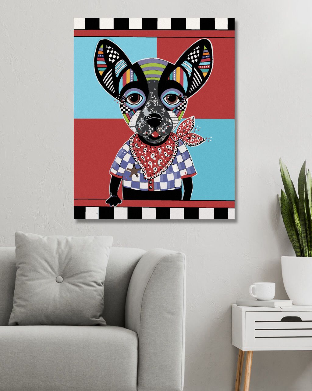 zuty Malování podle čísel - PES ČIVAVA (JONNA JAMES) - Rozměr: 40x50 cm, Rámování: Varianta: bez rámu a bez vypnutí plátna - obrázek 9