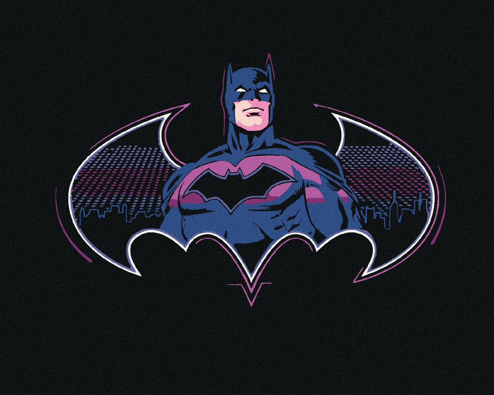 zuty Malování podle čísel - BATMAN V ODSTÍNECH FIALOVÉ - Rozměr: 40x50 cm, Rámování: Varianta: bez rámu a bez vypnutí plátna - obrázek 1