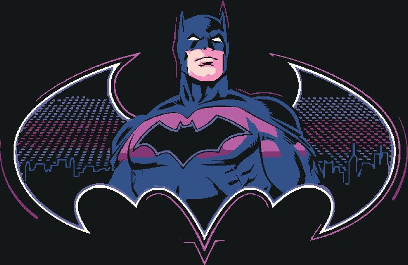 zuty Malování podle čísel - BATMAN V ODSTÍNECH FIALOVÉ - Rozměr: 40x50 cm, Rámování: Varianta: bez rámu a bez vypnutí plátna - obrázek 9