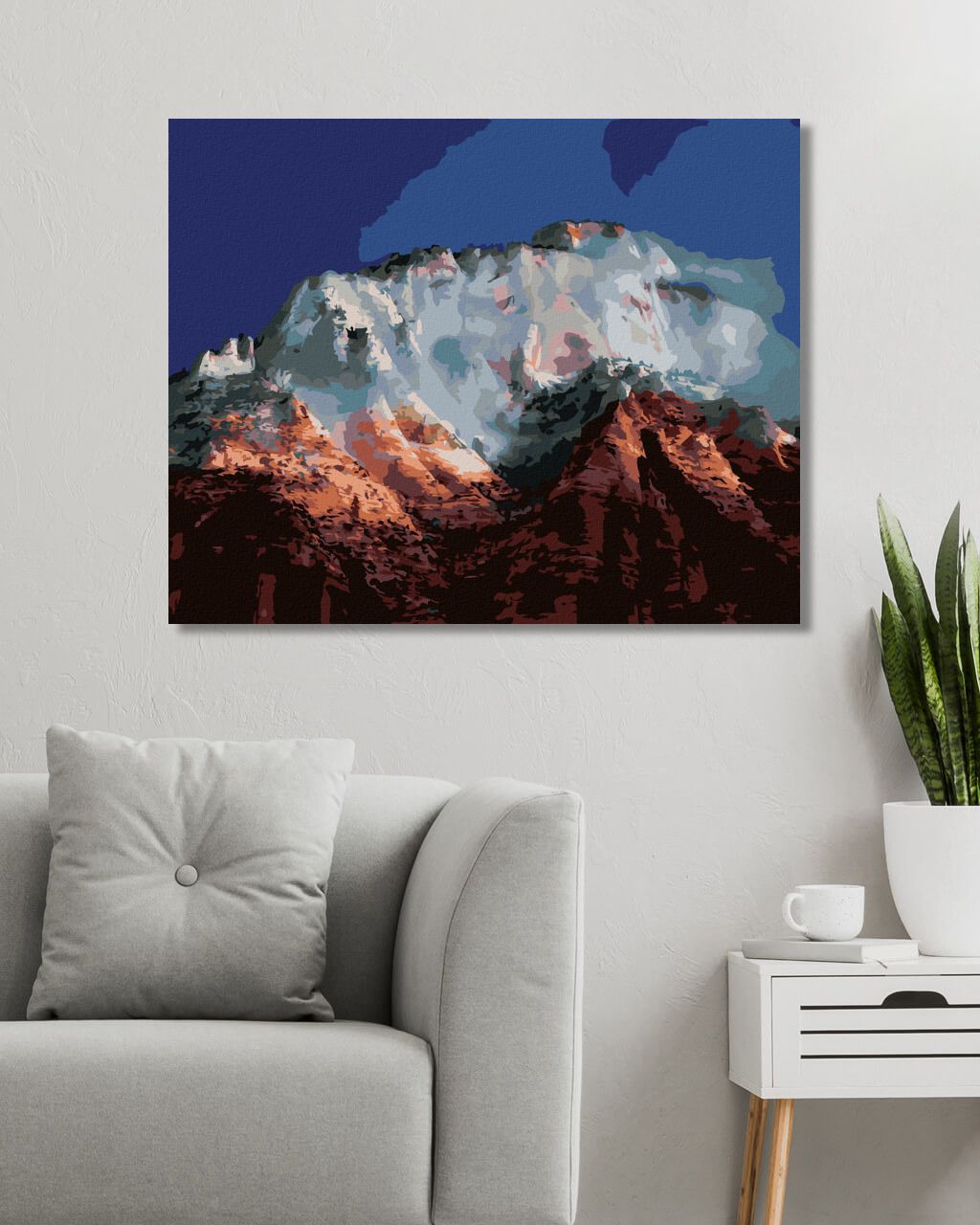 zuty Malování podle čísel - HORSKÉ ŠTÍTY (DENNIS FRATES) - Rozměr: 40x50 cm, Rámování: Varianta: vypnuté plátno na rám - obrázek 3