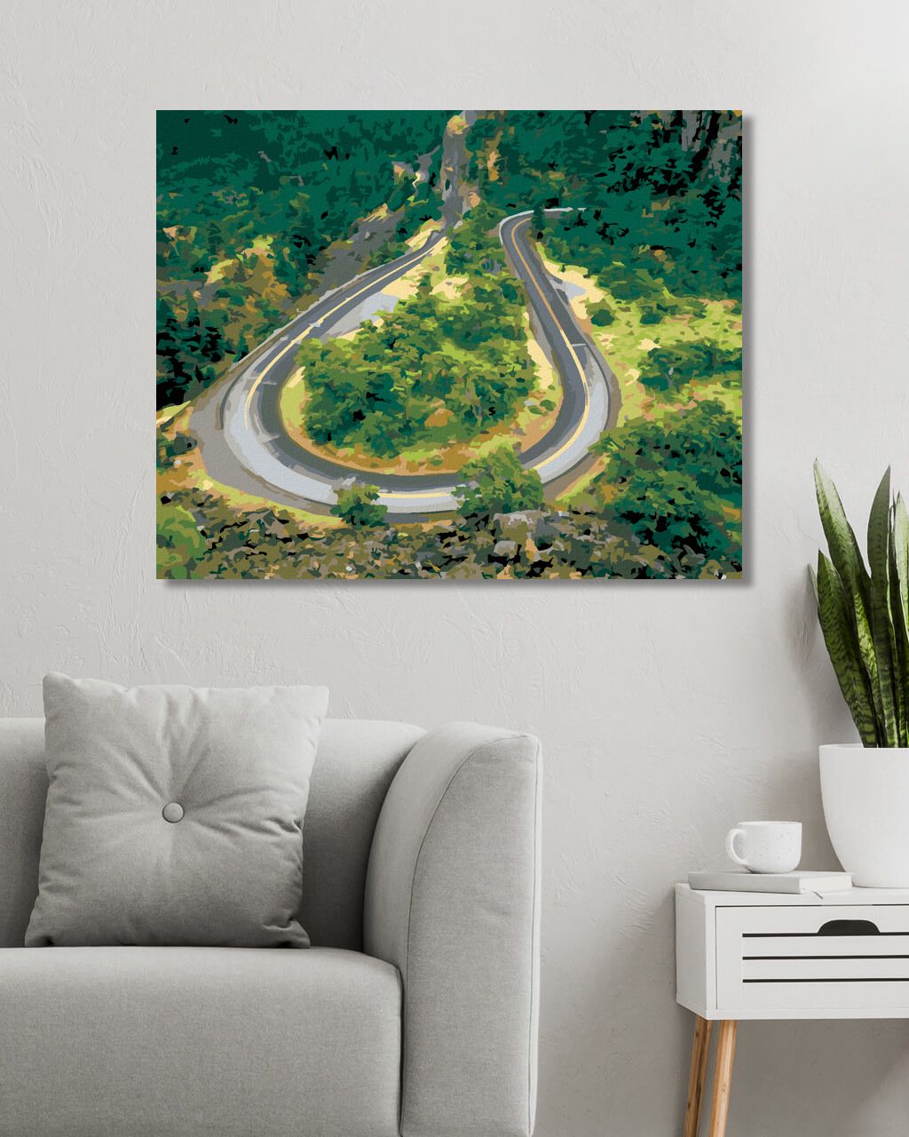 zuty Malování podle čísel - CESTA V PŘÍRODĚ (DENNIS FRATES) - Rozměr: 40x50 cm, Rámování: Varianta: bez rámu a bez vypnutí plátna - obrázek 9