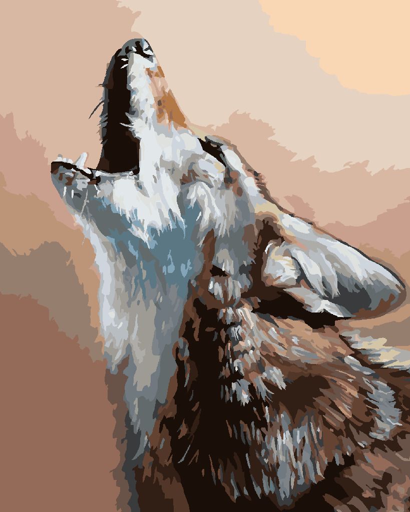 zuty Malování podle čísel - PORTRÉT VYJÍCÍ KOJOT (D. RUSTY RUST) - Rozměr: 40x50 cm, Rámování: Varianta: vypnuté plátno na rám - obrázek 6