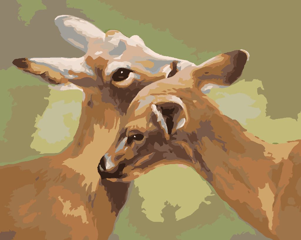 zuty Malování podle čísel - SRNY (D. RUSTY RUST) - Rozměr: 40x50 cm, Rámování: Varianta: vypnuté plátno na rám - obrázek 8