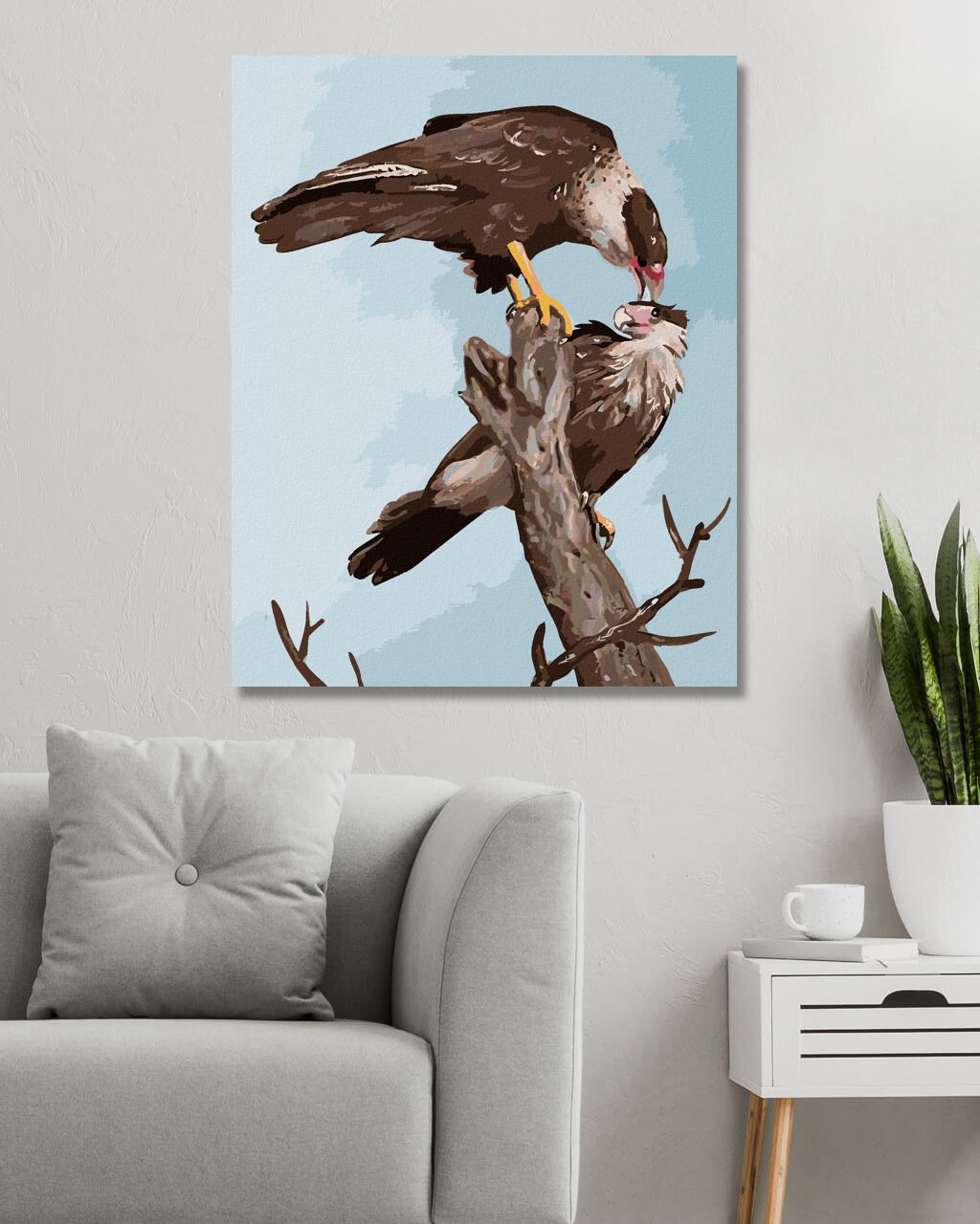 zuty Malování podle čísel - SUP NA STROMĚ (D. RUSTY RUST) - Rozměr: 40x50 cm, Rámování: Varianta: vypnuté plátno na rám - obrázek 3