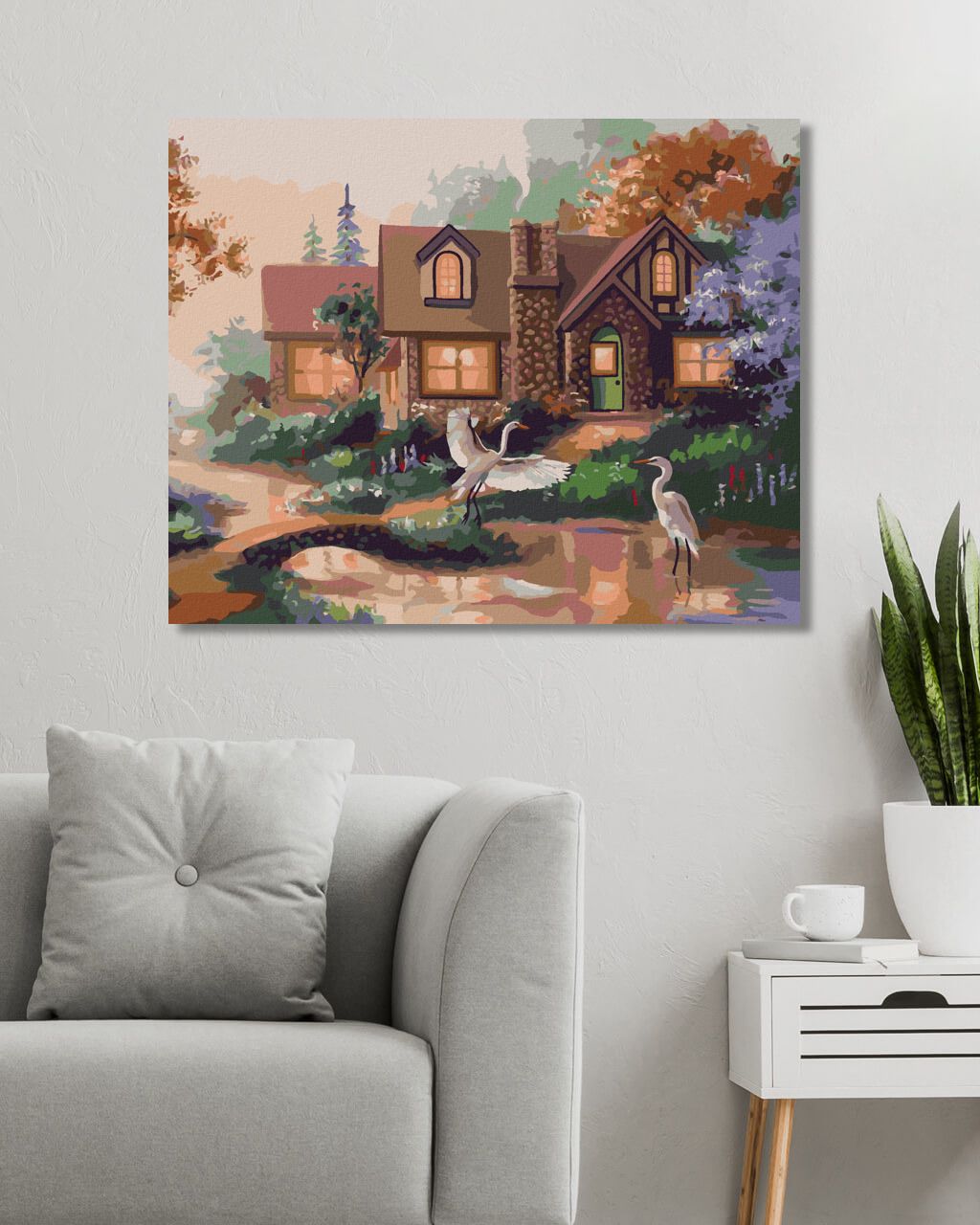 zuty Malování podle čísel - VOLAVKA V POTOCE (D. RUSTY RUST) - Rozměr: 40x50 cm, Rámování: Varianta: bez rámu a bez vypnutí plátna - obrázek 7