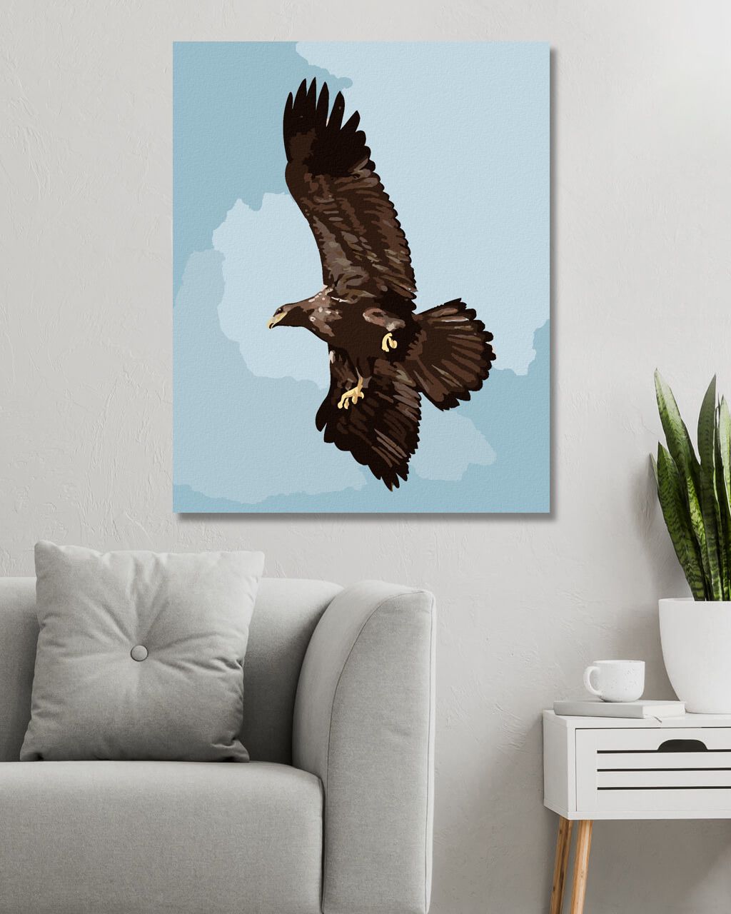 zuty Malování podle čísel - OREL (D. RUSTY RUST) - Rozměr: 40x50 cm, Rámování: Varianta: vypnuté plátno na rám - obrázek 6
