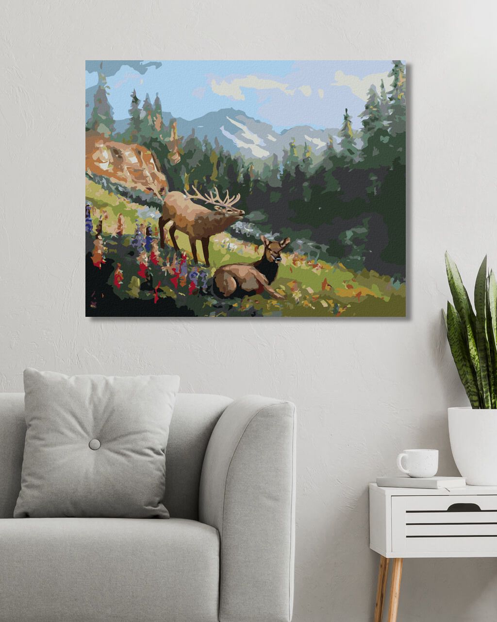 zuty Malování podle čísel - LOS NA PALOUKU (D. RUSTY RUST) - Rozměr: 40x50 cm, Rámování: Varianta: vypnuté plátno na rám - obrázek 3