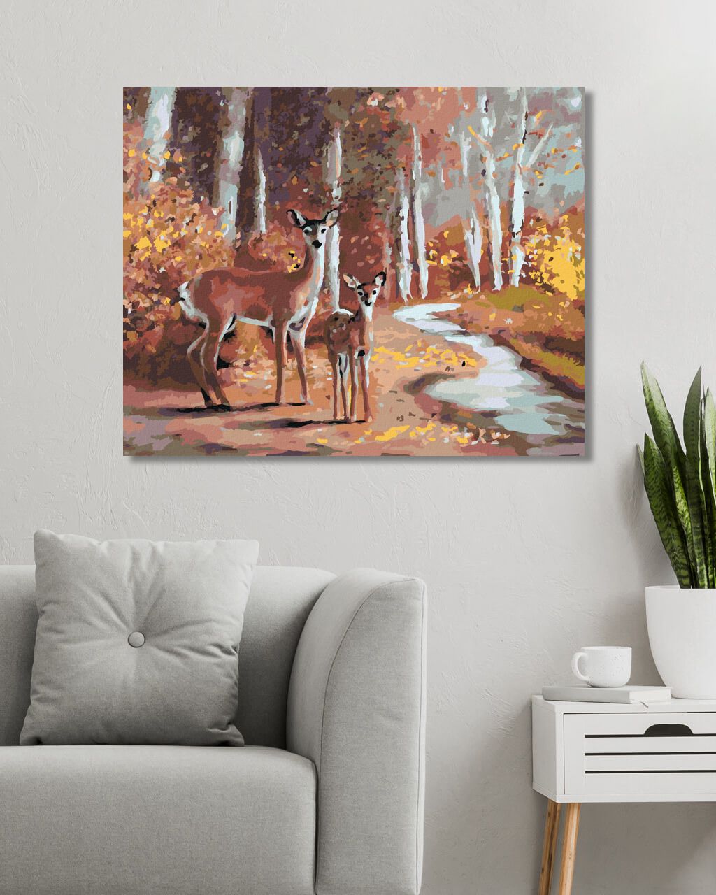 zuty Malování podle čísel - LAŇ S MLÁDĚTEM (D. RUSTY RUST) - Rozměr: 40x50 cm, Rámování: Varianta: bez rámu a bez vypnutí plátna - obrázek 6