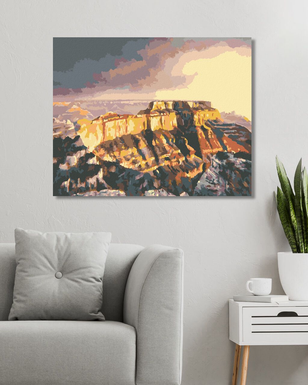 zuty Malování podle čísel - GRAND CANYON (D. RUSTY RUST) - Rozměr: 40x50 cm, Rámování: Varianta: vypnuté plátno na rám - obrázek 8