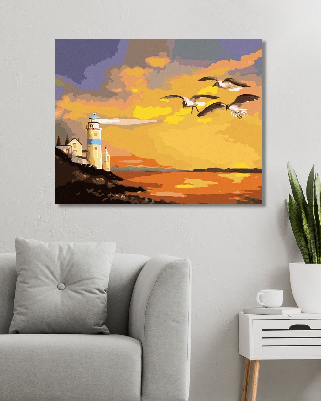 zuty Malování podle čísel - MAJÁK (D. RUSTY RUST) - Rozměr: 40x50 cm, Rámování: Varianta: vypnuté plátno na rám - obrázek 6