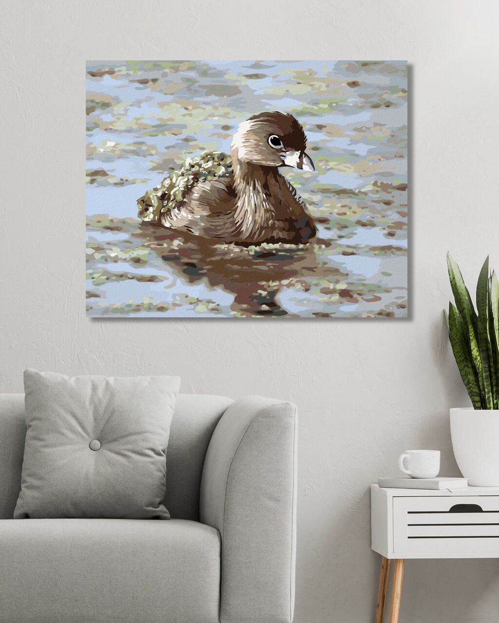 zuty Malování podle čísel - POTÁPKA (D. RUSTY RUST) - Rozměr: 40x50 cm, Rámování: Varianta: vypnuté plátno na rám - obrázek 5