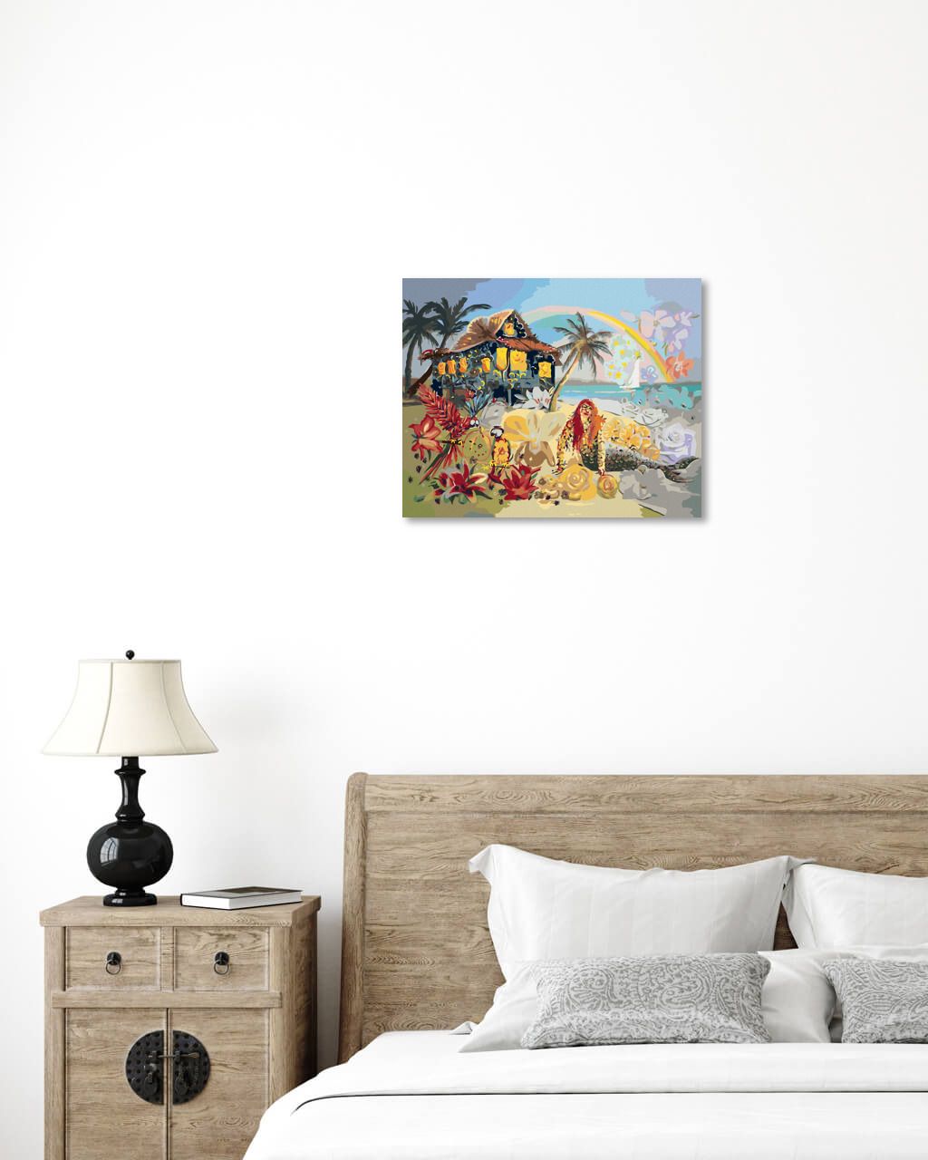 zuty Malování podle čísel - MOŘSKÁ VÍLA NA PLÁŽI (D. RUSTY RUST) - Rozměr: 40x50 cm, Rámování: Varianta: bez rámu a bez vypnutí plátna - obrázek 9
