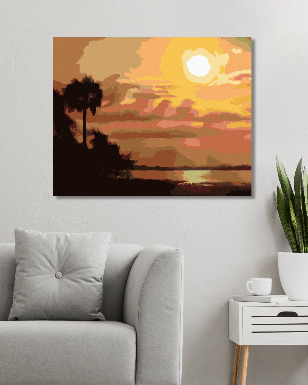 zuty Malování podle čísel - SOUMRAK U JEZERA (D. RUSTY RUST) - Rozměr: 40x50 cm, Rámování: Varianta: vypnuté plátno na rám - obrázek 6