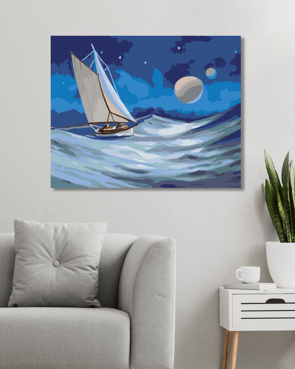 zuty Malování podle čísel - PLACHETNICE ZA ÚPLŇKU (D. RUSTY RUST) - Rozměr: 40x50 cm, Rámování: Varianta: vypnuté plátno na rám - obrázek 14