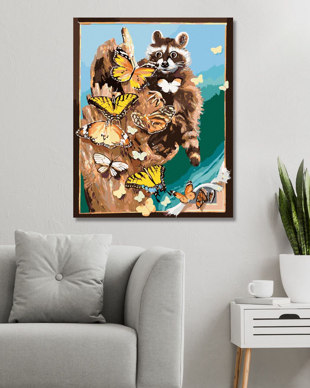 zuty Malování podle čísel - MÝVAL A MOTÝLI (D. RUSTY RUST) - Rozměr: 40x50 cm, Rámování: Varianta: vypnuté plátno na rám - obrázek 7