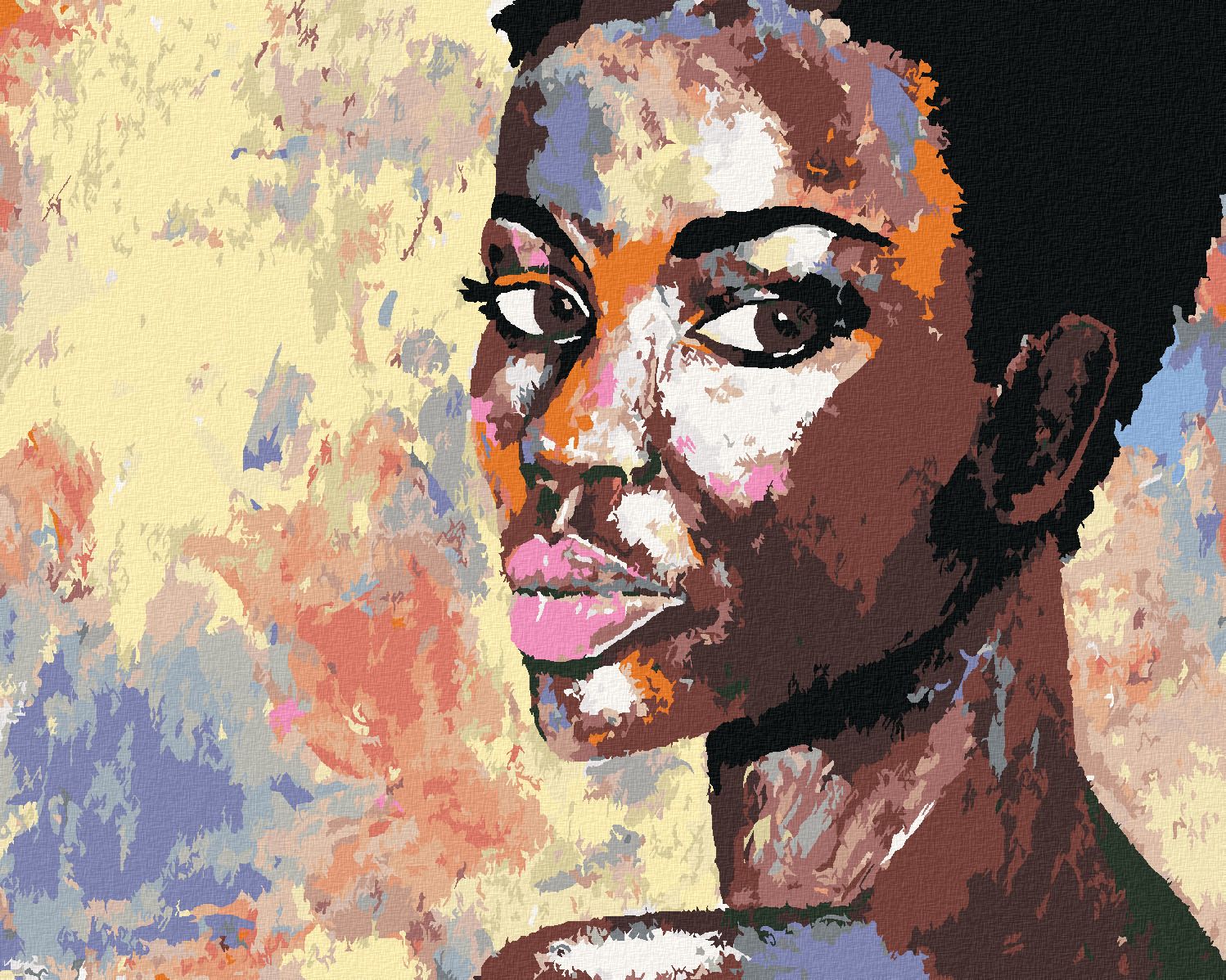 zuty Malování podle čísel - PORTRÉT AFRICKÉ ŽENY - Rozměr: 40x50 cm, Rámování: Varianta: vypnuté plátno na rám - obrázek 1