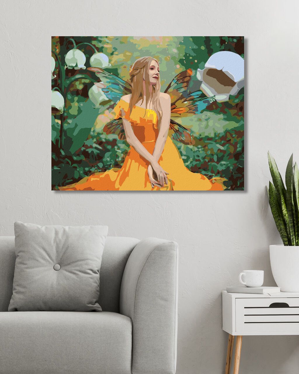 zuty Malování podle čísel - ŽENA VE FANTASY LESE - Rozměr: 40x50 cm, Rámování: Varianta: vypnuté plátno na rám - obrázek 6
