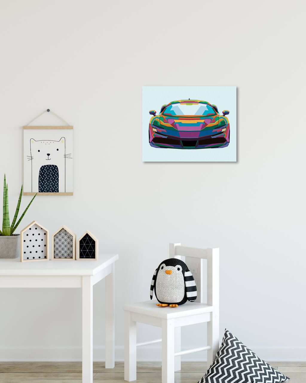 zuty Malování podle čísel - BAREVNÉ SPORTOVNÍ AUTO - Rozměr: 40x50 cm, Rámování: Varianta: bez rámu a bez vypnutí plátna - obrázek 9