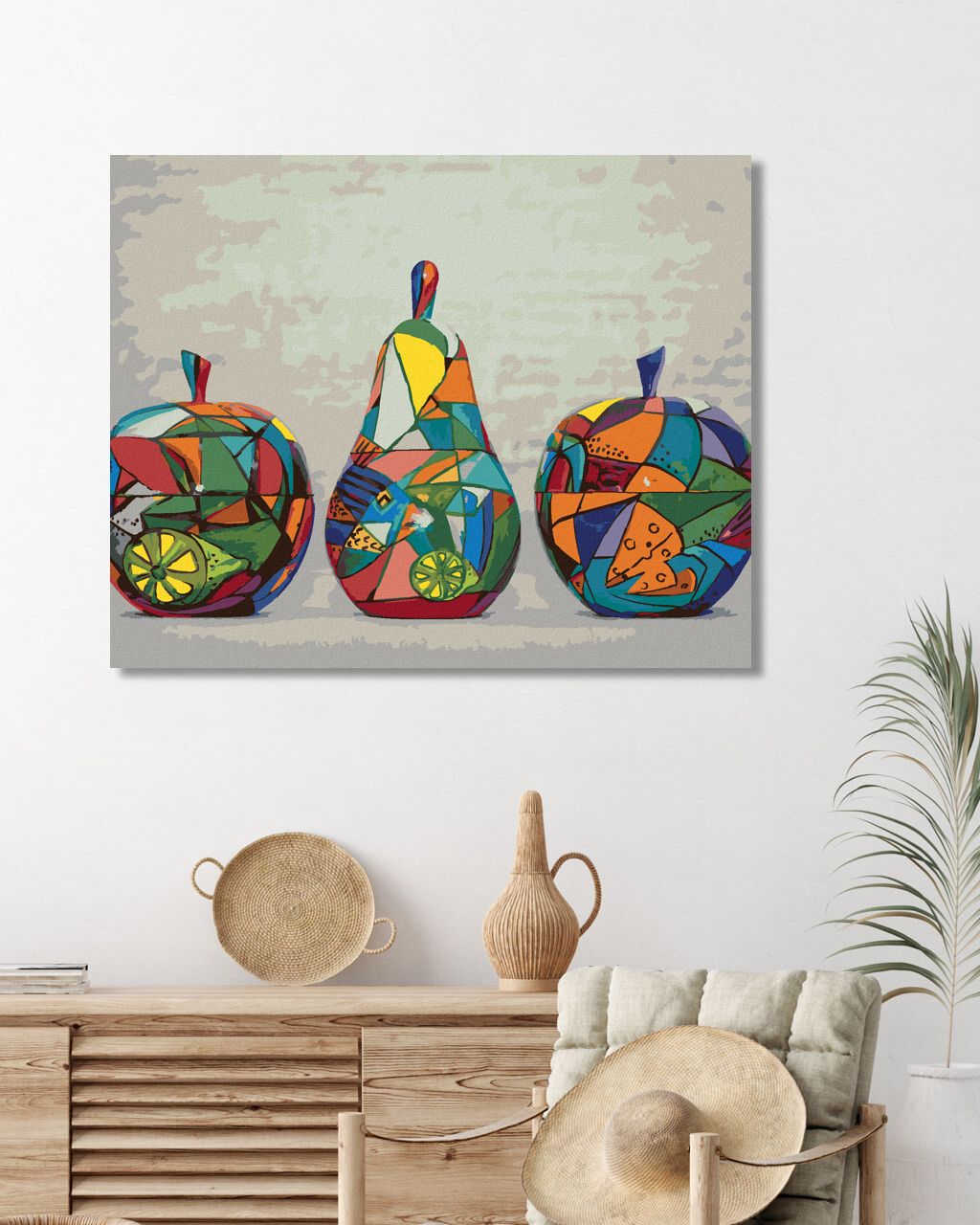 zuty Malování podle čísel - JABLKA A HRUŠKA - Rozměr: 40x50 cm, Rámování: Varianta: vypnuté plátno na rám - obrázek 5
