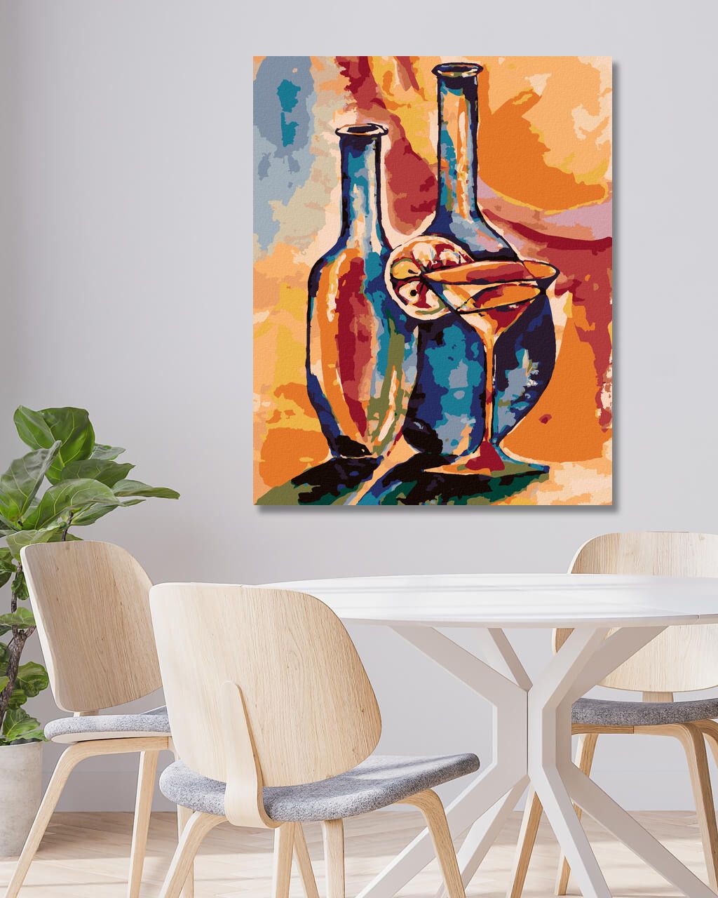 zuty Malování podle čísel - OTEVŘENÉ SKLENICE S DRINKEM - Rozměr: 40x50 cm, Rámování: Varianta: bez rámu a bez vypnutí plátna - obrázek 4