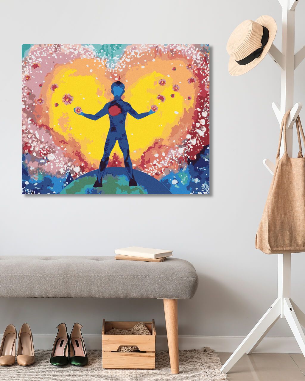 zuty Malování podle čísel - DUCHOVNÍ ZDRAVÍ A LÁSKA - Rozměr: 40x50 cm, Rámování: Varianta: bez rámu a bez vypnutí plátna - obrázek 2