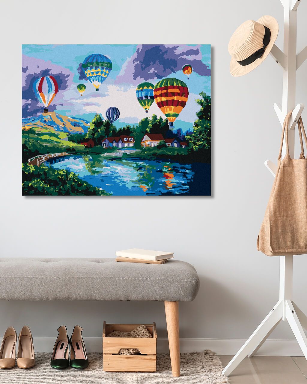 zuty Malování podle čísel - OHNIVÝ BALÓN - Rozměr: 40x50 cm, Rámování: Varianta: vypnuté plátno na rám - obrázek 8