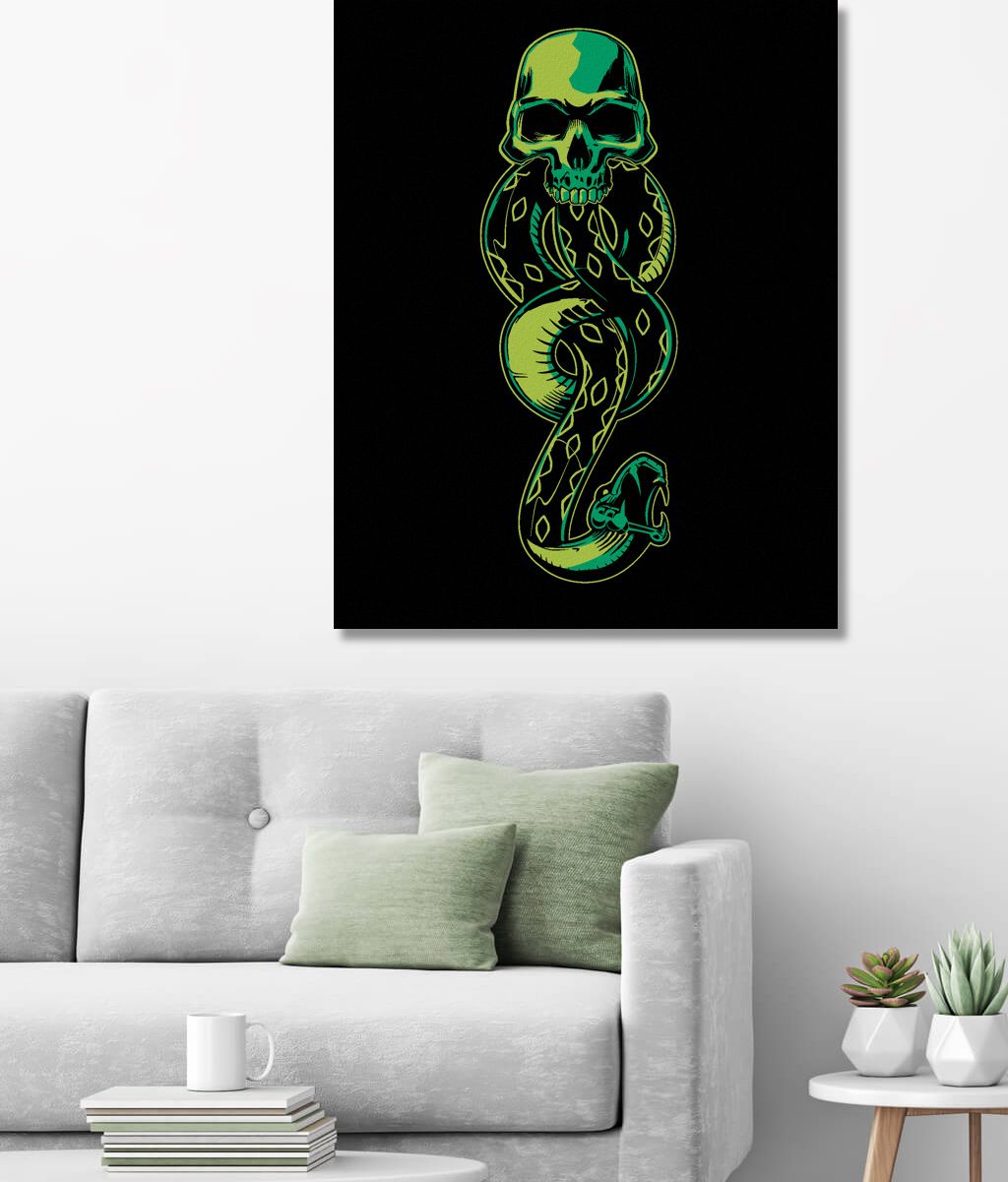 zuty Malování podle čísel - ZNAMENÍ ZLA (HARRY POTTER) - Rozměr: 40x50 cm, Rámování: Varianta: bez rámu a bez vypnutí plátna - obrázek 5