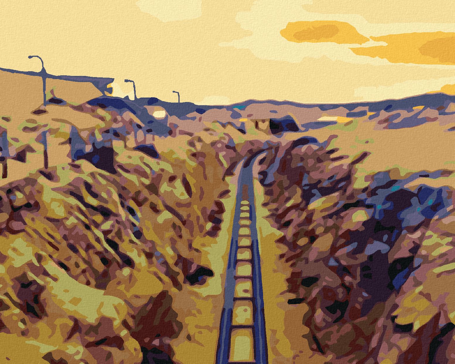 zuty Malování podle čísel - ÚZKOKOLEJKA - Rozměr: 40x50 cm, Rámování: Varianta: vypnuté plátno na rám - obrázek 1